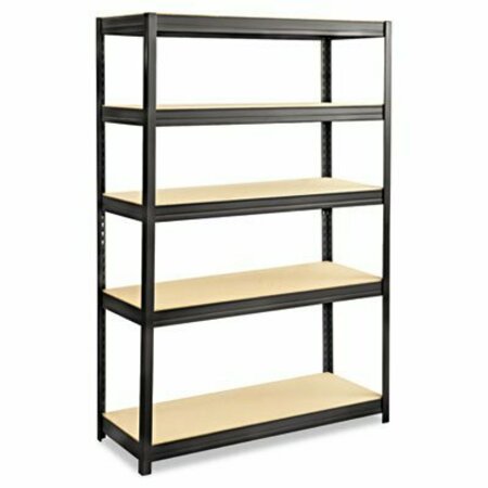 SAFCO Safco, Boltless Steel/particleboard Shelving, Five-Shelf, 48w X 18d X 72h, Black 6246BL